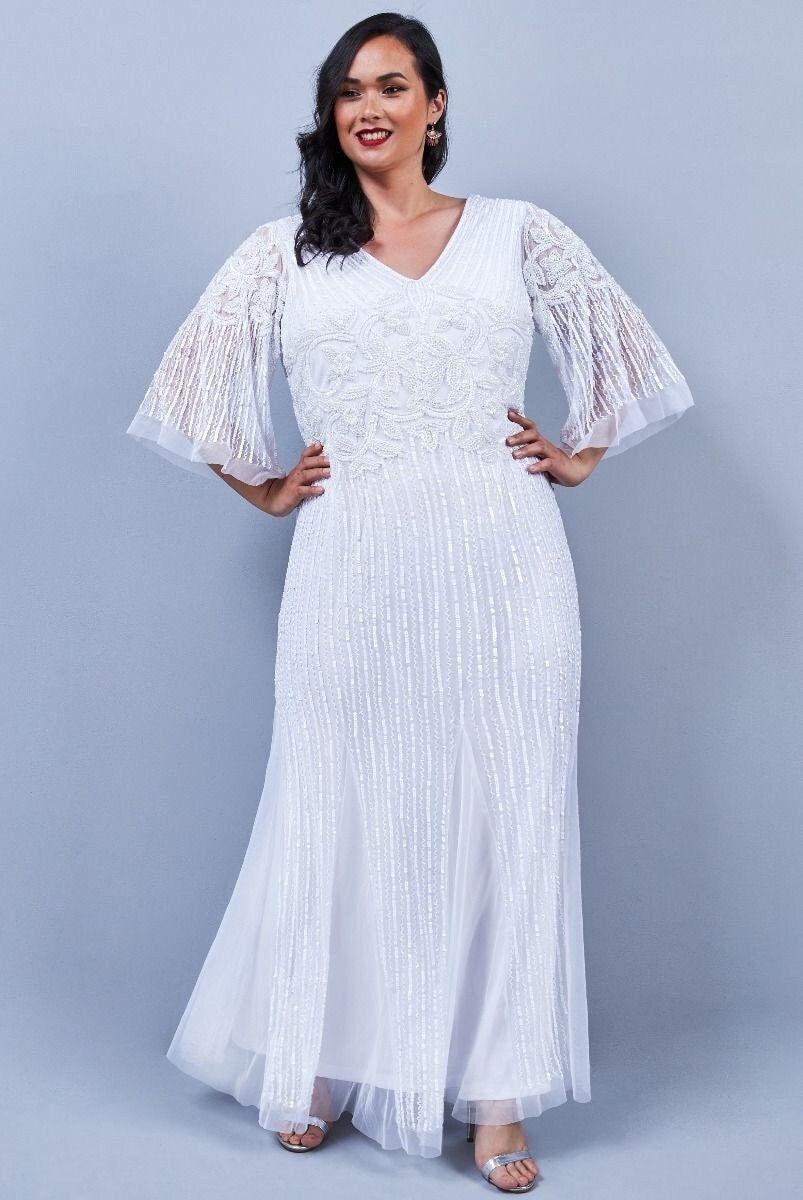 Plus size gatsby wedding best sale dress