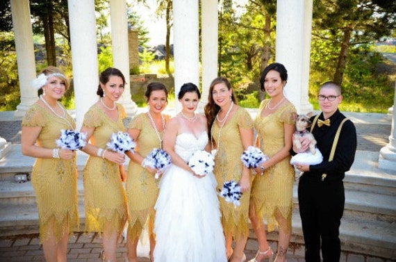 flapper bridesmaid dresses
