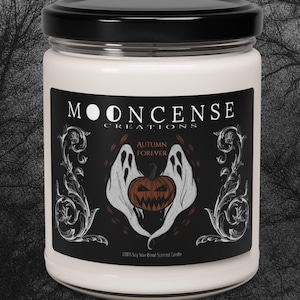 Autumn Forever, Halloween candle, scented candle, Halloween gift, soy candle, gothic home, gothic candle, unique gift