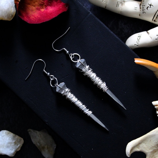 Small “Coffin Nail” Earrings - alternative // gothic jewelry // witchy jewelry // coffin nail // occult // punk // trad goth