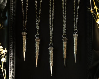 Small “Coffin Nail” Necklace - alternative // gothic jewelry // witchy jewelry // coffin nail // occult // punk // trad goth