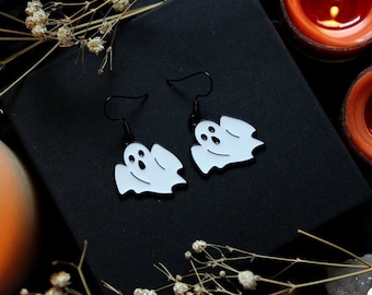 Hungry Ghost earrings - ghost earrings, Halloween, alternative jewelry, alternative earrings, gothic jewelry, gothic earrings