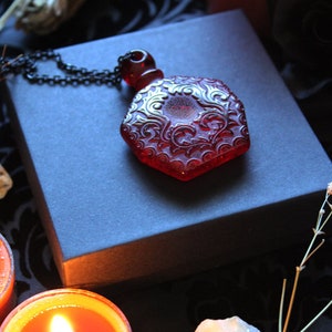 Secret Bottle necklace, gothic, gothic jewelry, vintage, witchy, witch jewelry, vintage jewelry image 2