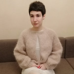 Fuzzy open front cardigan online