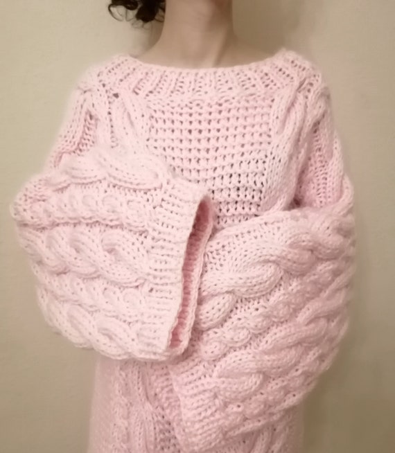 Oversized Cable-knit Sweater