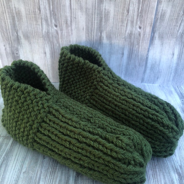 Mens Knit Slippers Etsy