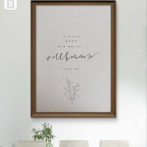 Dieser Gott - sein Weg ist vollkommen Versbild Bibelvers handgeschrieben