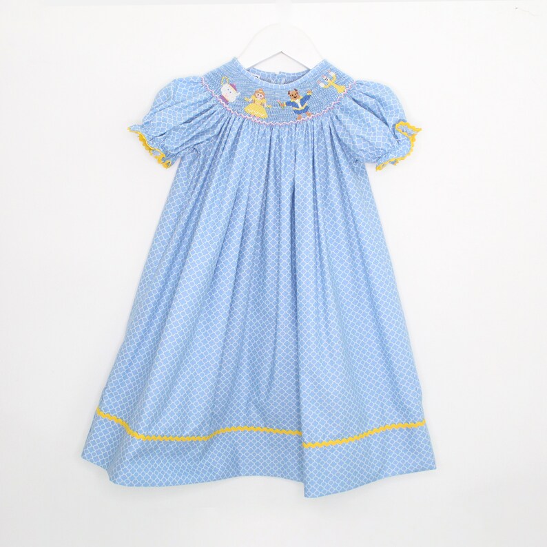 Smocked beauty and the Beast Dress