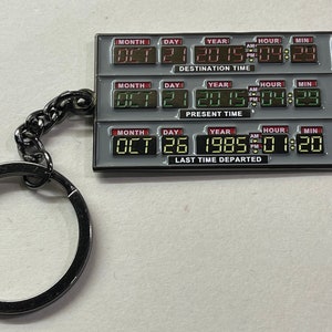 Terug naar de toekomst tijdcircuits sleutelhanger sleutelhanger