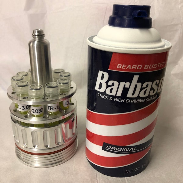 Jurassic Park Barbasol Cryo Can (can included) Metal! This is not 3d printed or plastic