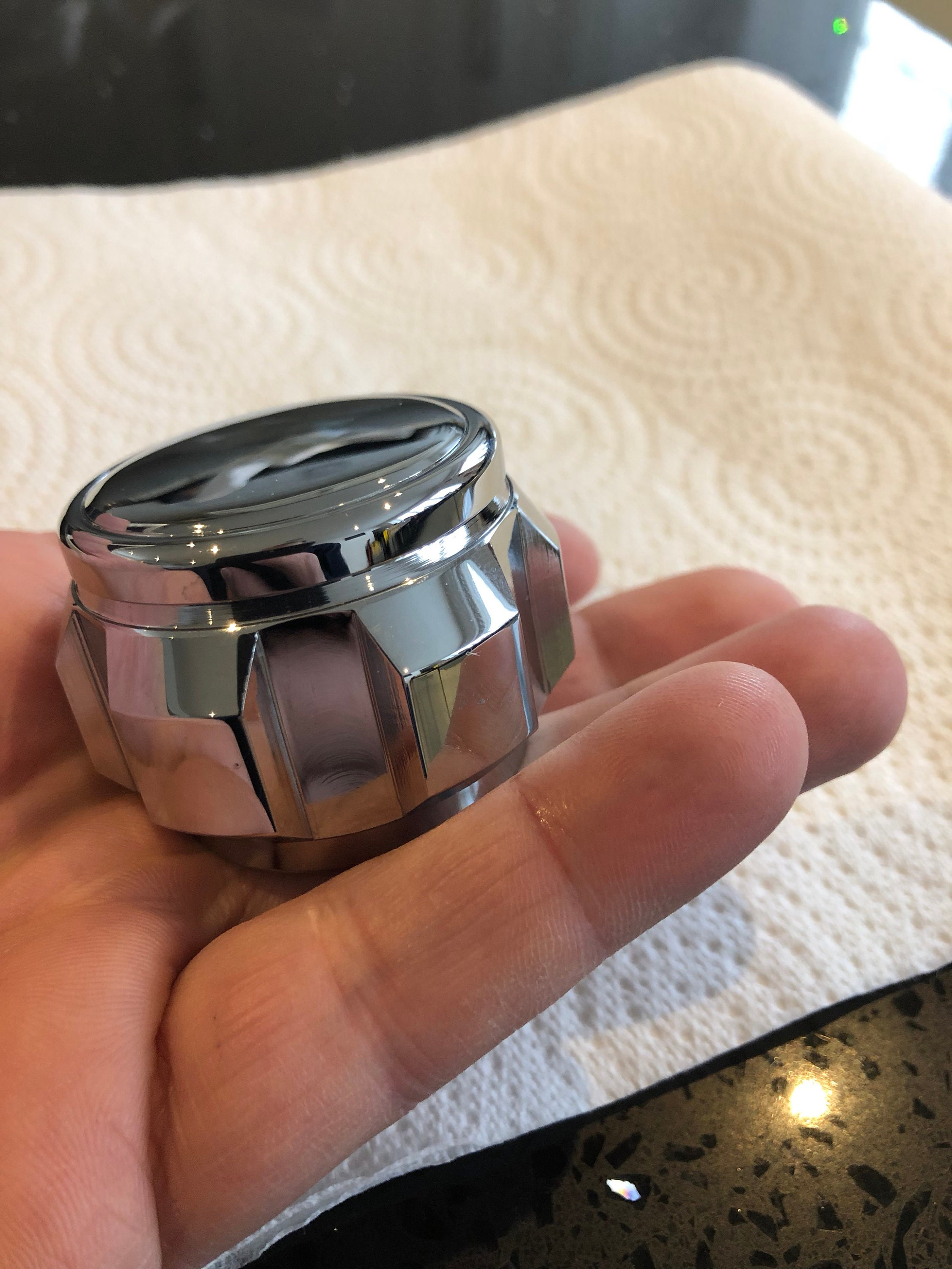 Obiwan Lightsaber Pommel Solid Steel Polished Chromed Etsy