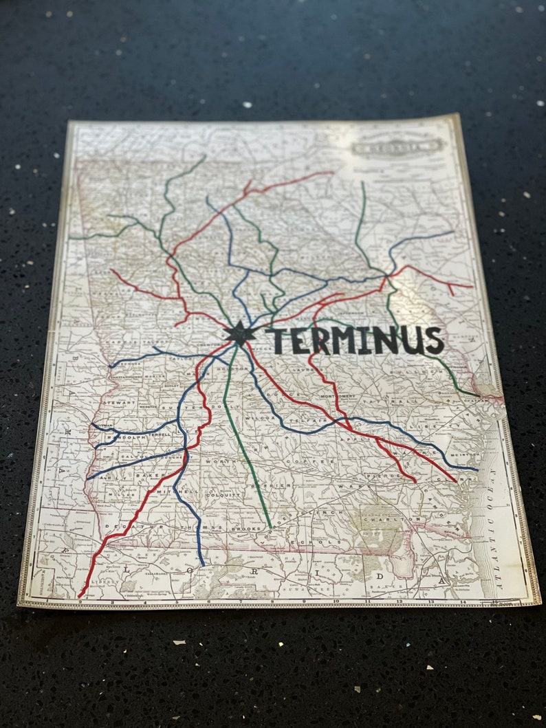 Full Size Walking Dead Terminus Map - Etsy