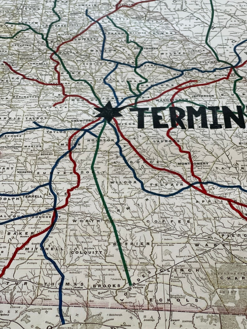 Full Size Walking Dead Terminus Map - Etsy