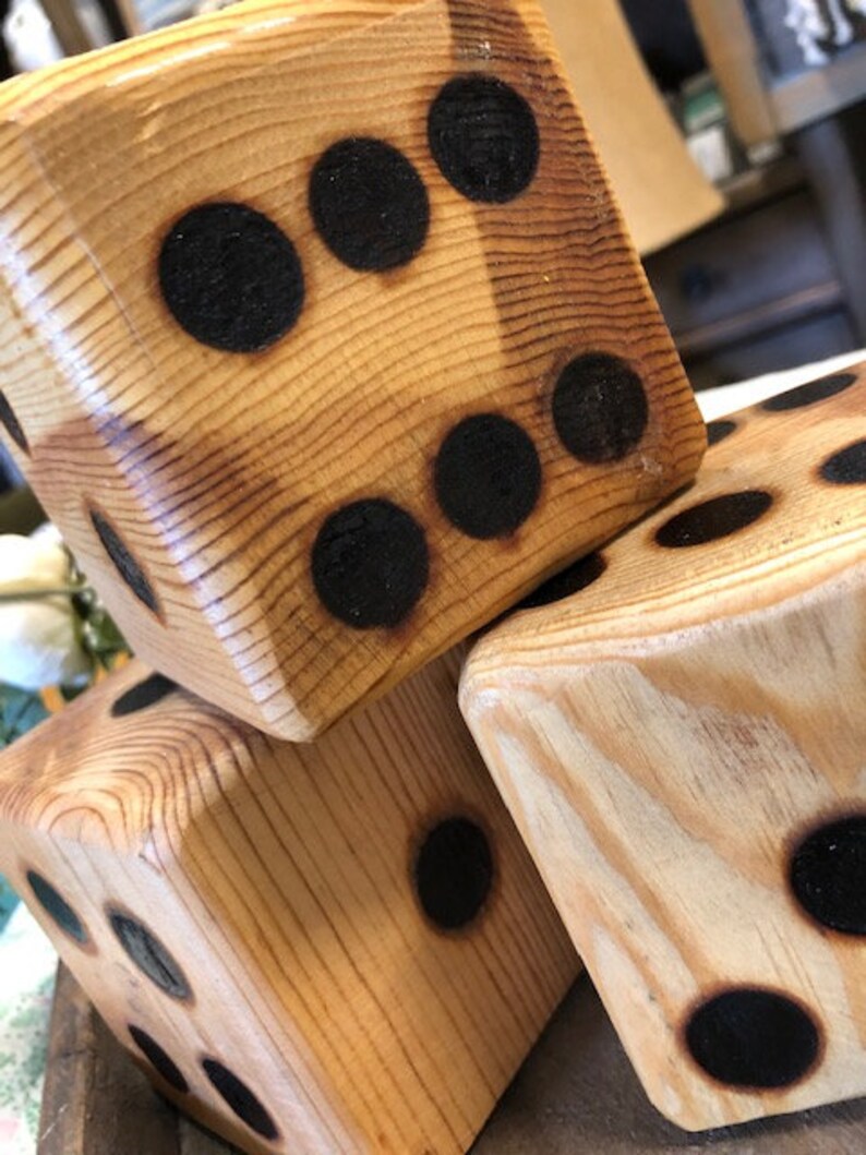 Large Deco Dice Large Handmade Dice Home Decor Etsy