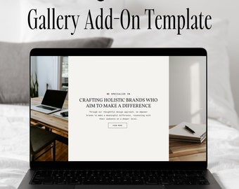 Showit Website Gallery Template | Showit Add-on Templates | Showit Template | Website Template | Portfolio Website | Portfolio Template