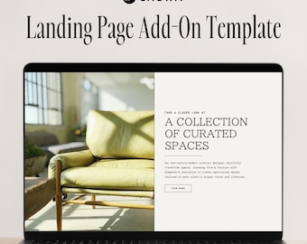 Showit Website Landing Page Template | Showit Add-on Templates | Showit Template | Website Template | Landing Page Template