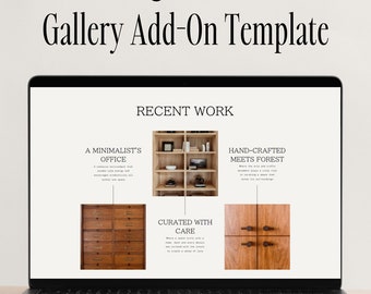 Showit Website Gallery Template | Showit Add-on Templates | Showit Template | Website Template | Portfolio Website | Portfolio Template