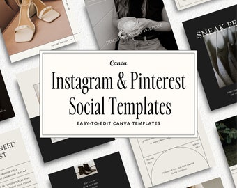 Social Media Templates | Small Business Instagram Templates | Social Content Templates | Pinterest Templates | Small Business Social Media