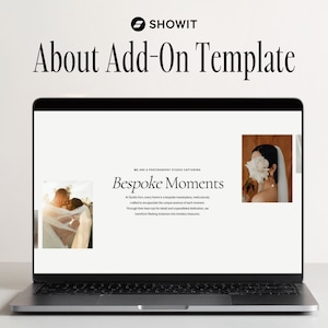 Showit Website About Section Template | Showit Add-on Template | Showit Template | Website Template | Business Website Template