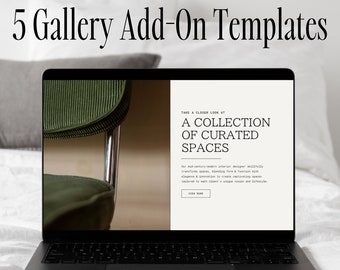Showit Website Gallery Sections Template | Showit Add-on Templates | Showit Template | Website Template | Business Website Template