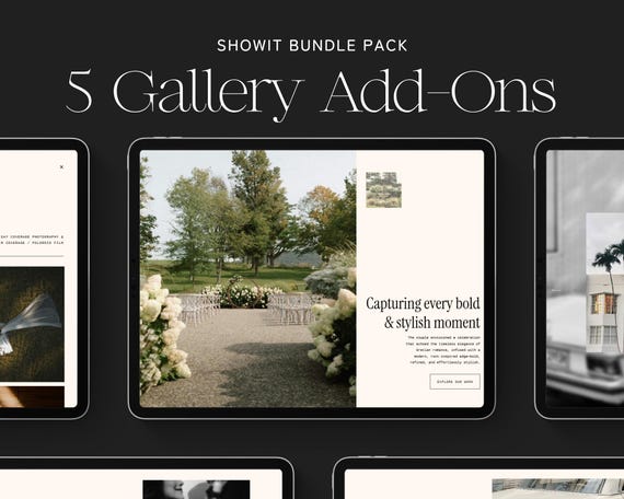 Showit Gallery Add-Ons | Showit Website Templates | Showit Add-On Galleries | Elegant Showit Website Design | Designer Website | Web Design