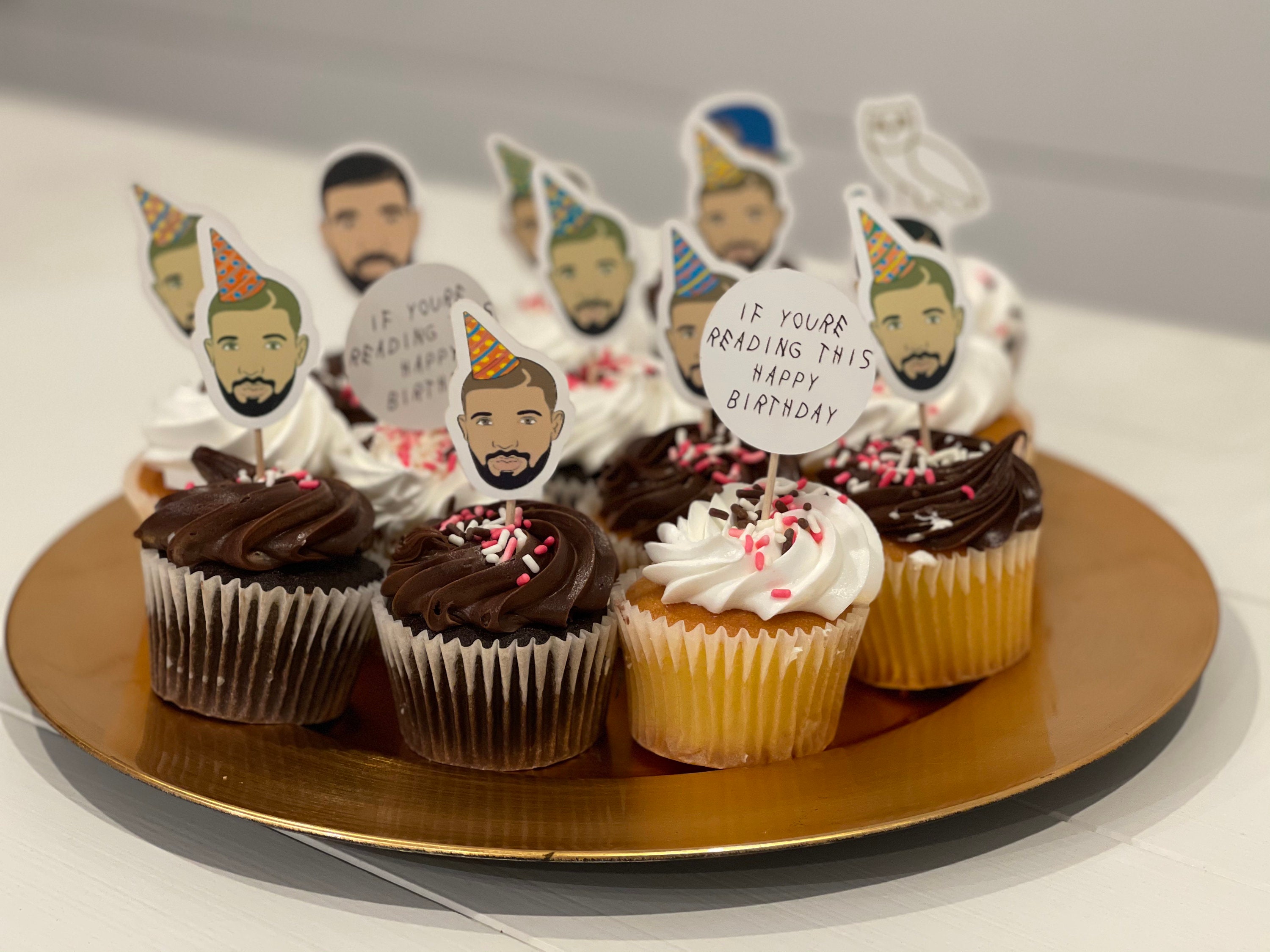 Edible One Direction Birthday Cake Topper – Personalised, Cupcake Size, Unbranded
