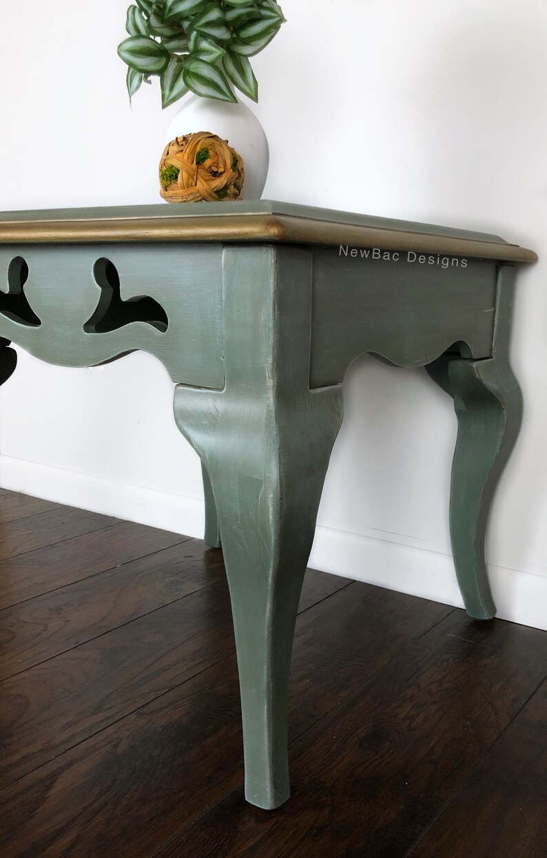 Sage Green French Country End Table Etsy