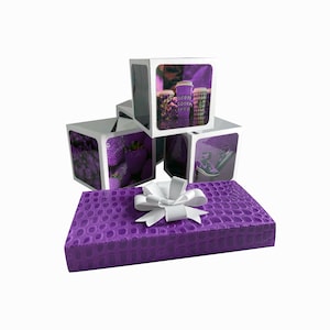 SVG (Cricut), PDF et Silhouette Studio - Modèle de cartes d’album Mini Popup Cubes, téléchargement instantané
