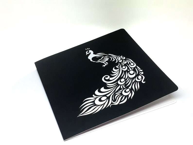 Download Instant Download and Silhouette Studio Peacock 3D Popup Card Template PDF Cricut SVG Paper ...