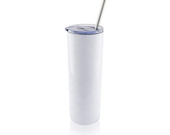 30 oz. Skinny Tumbler Blank for Sublimation - Very Slight Taper