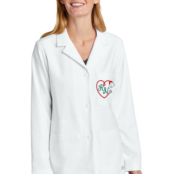 Embroidered Wonder Wink Women’s Consultation Lab Coat