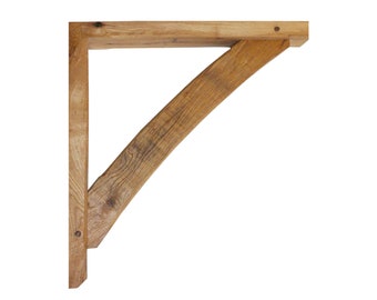 Green Oak Wooden Timber Gallows bracket Mapplewell Design.