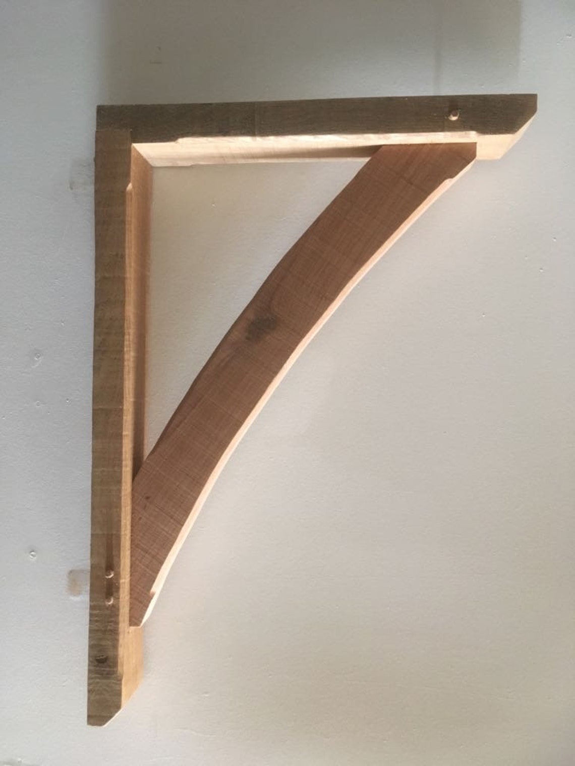 Green Oak Wooden Timber Gallows bracket Cawthorne Design Etsy
