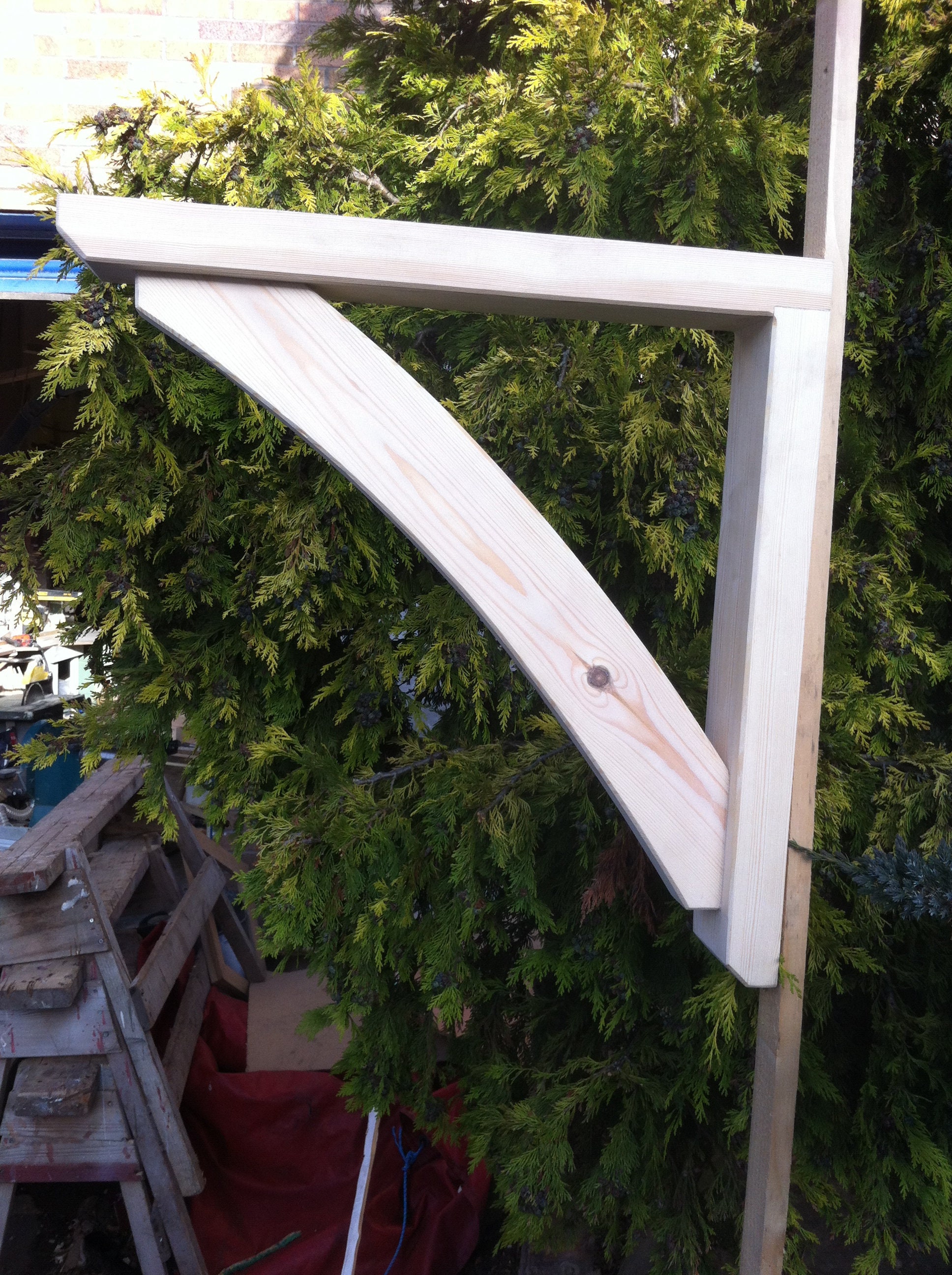 Mapplewell design Redwood Timber gallows bracket Etsy