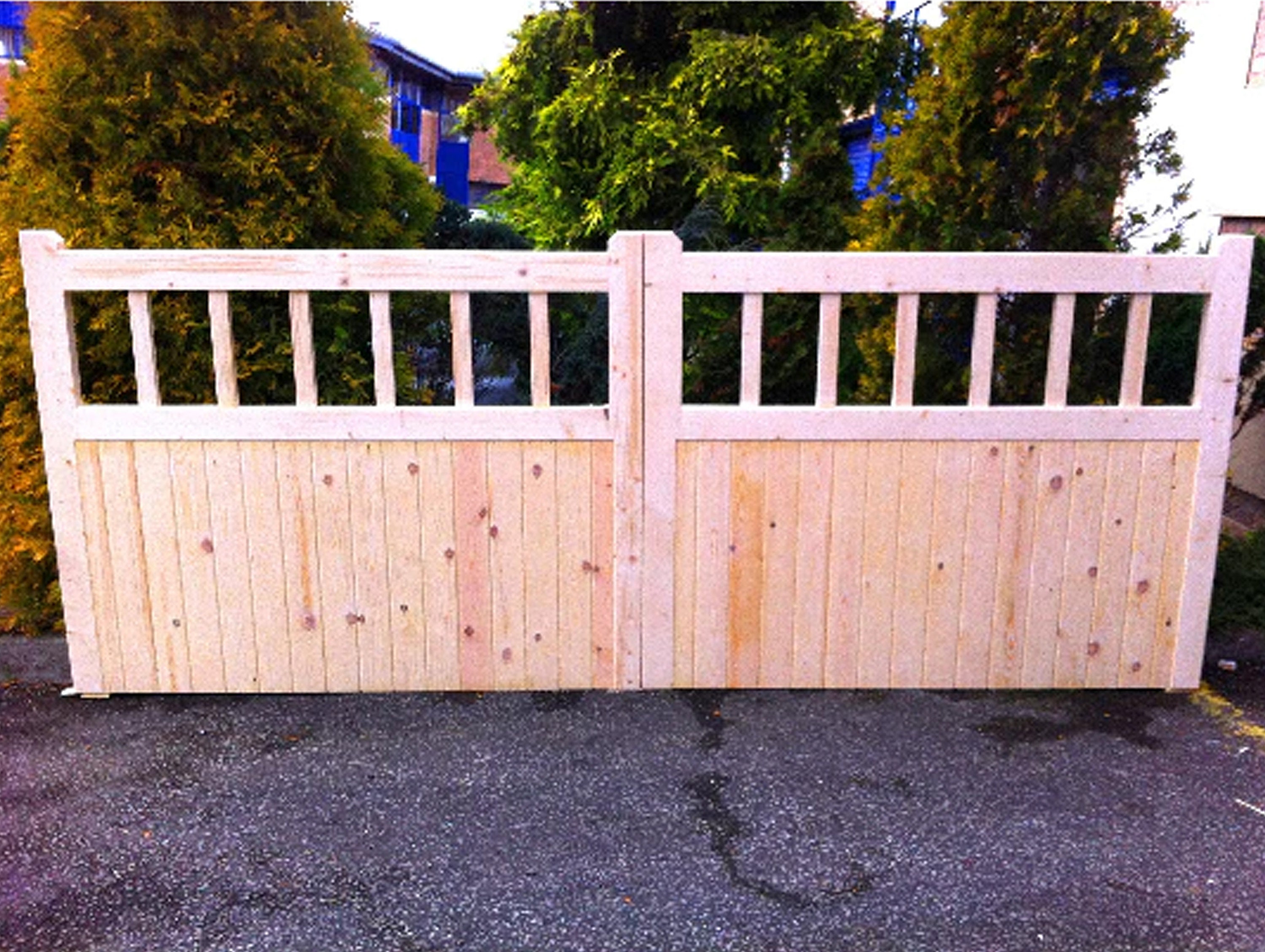 Wooden Driveway Gates - Straight Cottage Style - Etsy, image size:3000x2257