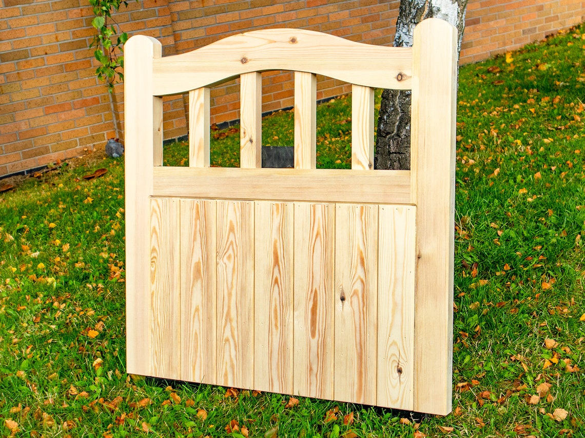 Wooden Arched Top Cottage Style Timber Garden Curved Top Gate | Etsy