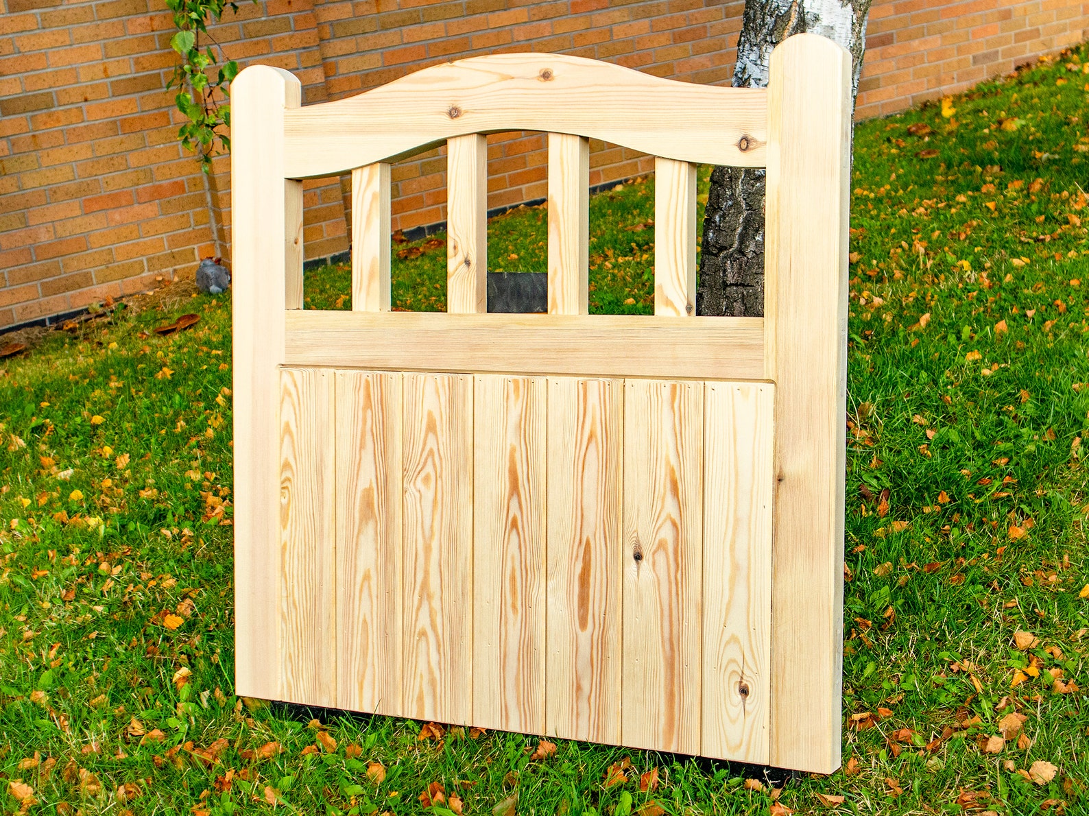 Wooden Arched Top Cottage Style Timber Garden Curved Top Gate | Etsy