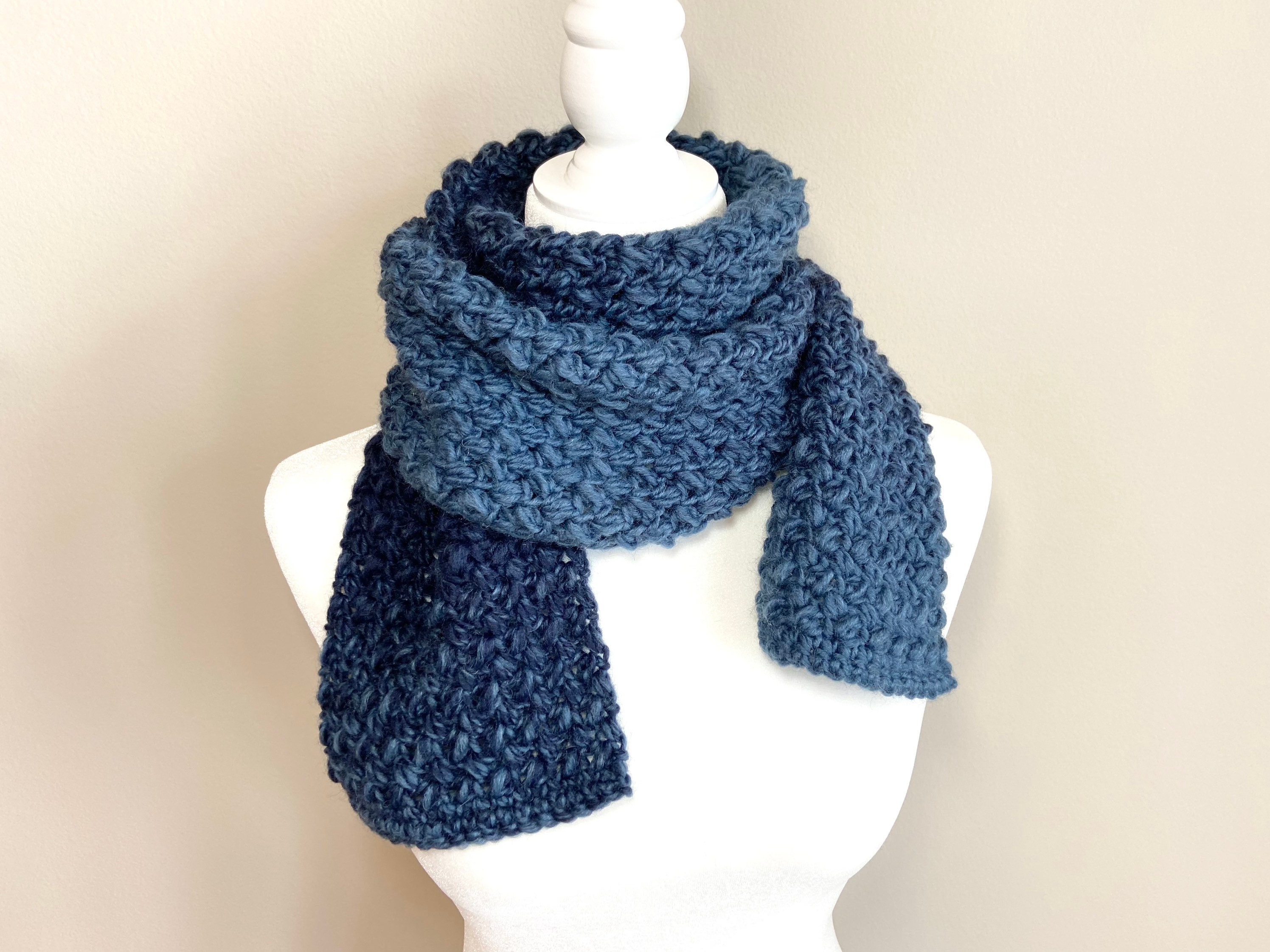 ombre crochet scarf
