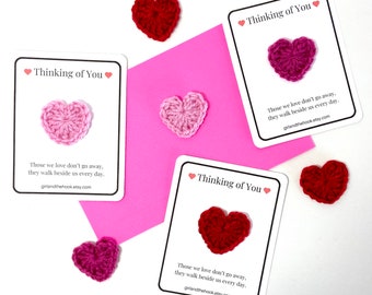 Pocket Hug Card: Sympathy Gift with Crochet Heart
