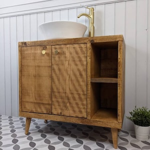 THE HAMILTON / A Handmade Solid Wood Bathroom Vanity Unit