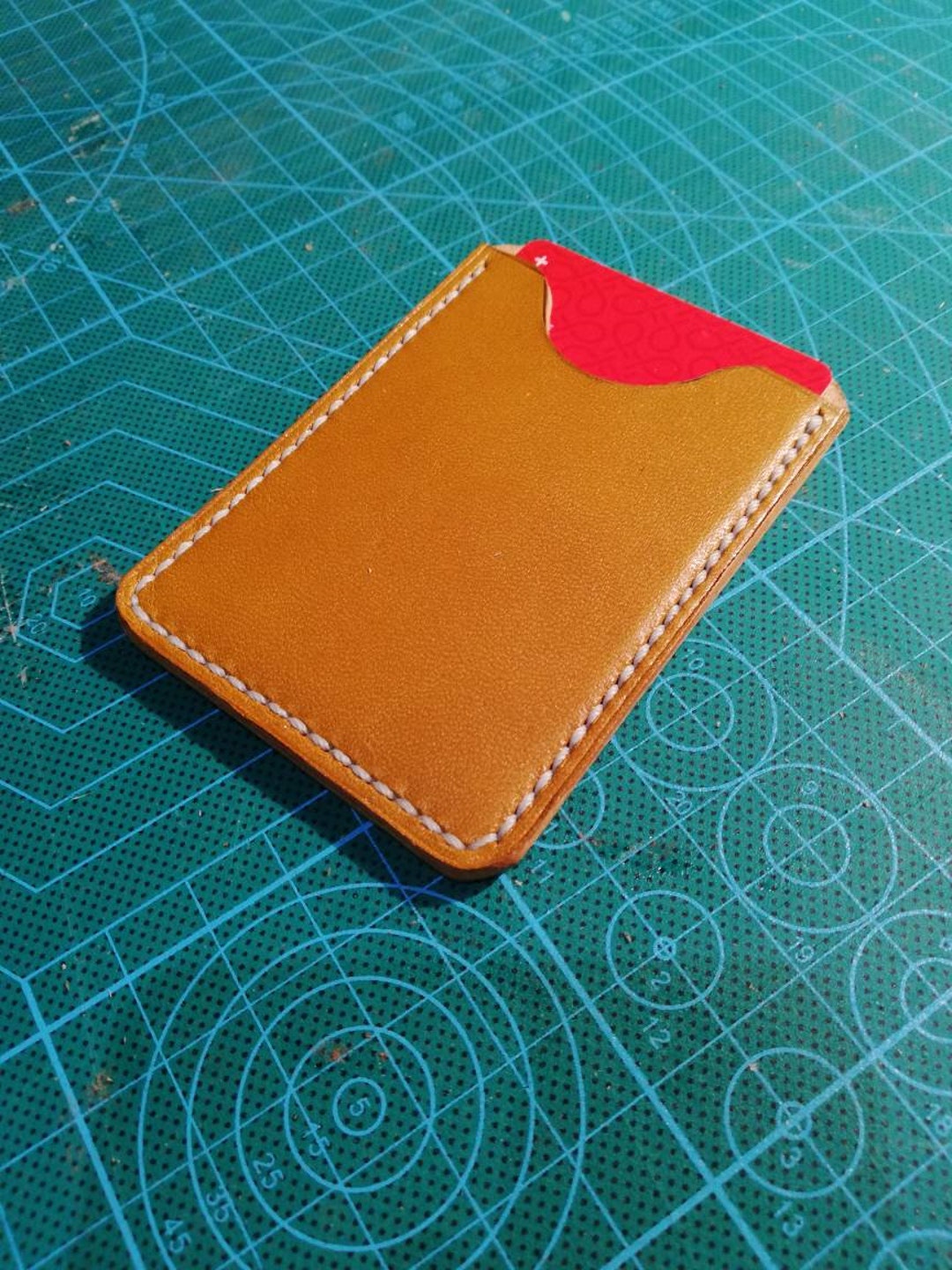 Minimalist Leather Card Holder/sleeve Etsy