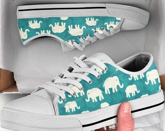 shoes with elephants on them