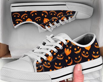 Halloween Decor Girl Canvas Comfortable Walking Shoes