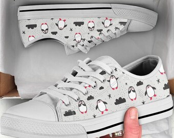 penguin print shoes