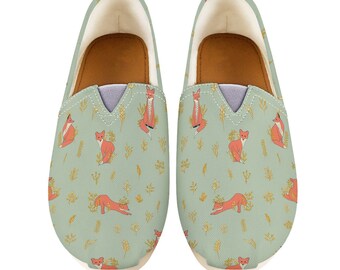 Fox Gifts | Women Canvas Shoes Fox Shoes Fox Women Shoes Women Casual Shoes Shoes With Fox Style