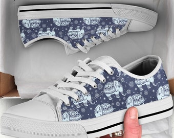 Dumbo Shoes Plimsolls Canvas Flat Shoes Embroidered Cute Elephant Cartoon Women