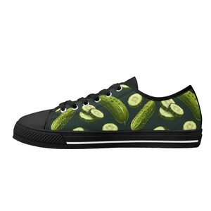 Pickle Cucumber Pattern Print Sneaker Shoes For Men Women