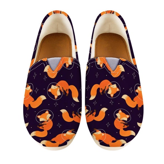 Fox Shoes Fox Gifts | Women Canvas Shoes Fox Women Shoes Women Casual Shoes Shoes With Fox Style