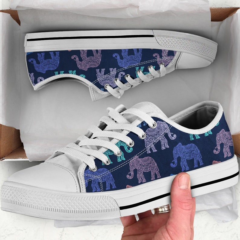Elephant Shoes Elephant Sneakers Elephant Women Shoes Etsy