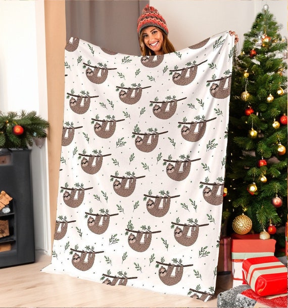 Sloth fuzzy blanket sale